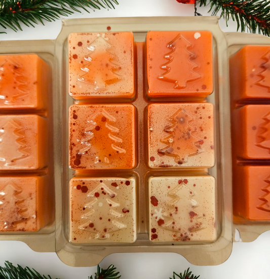 Candy cane wax melt snap bar from our Christmas collection