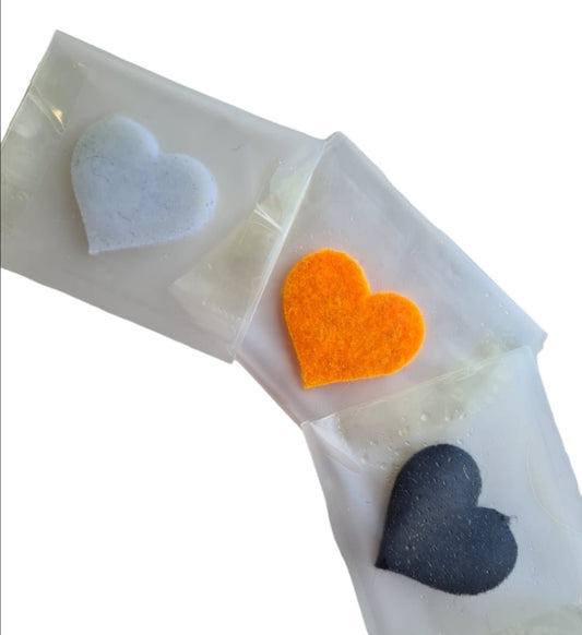 Every Little Scent Luxury scented hoover discs are unique in design, using 3 colours. Only one needed per use.