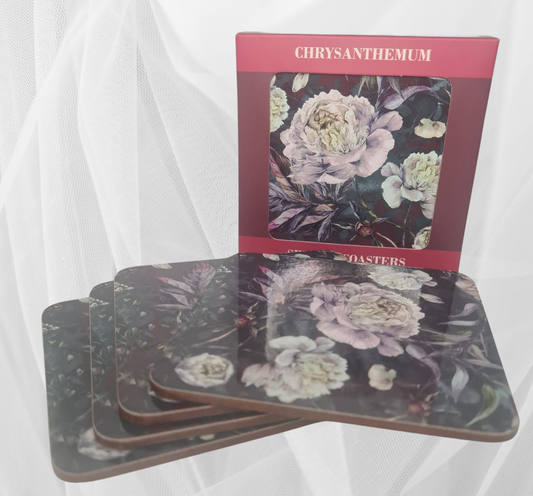 This lovely set of coasters is available in a set of 4