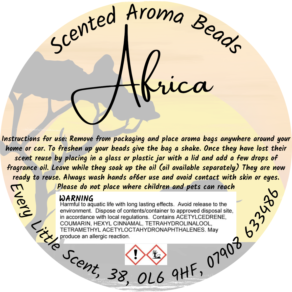 Scented Aroma Bead Bags