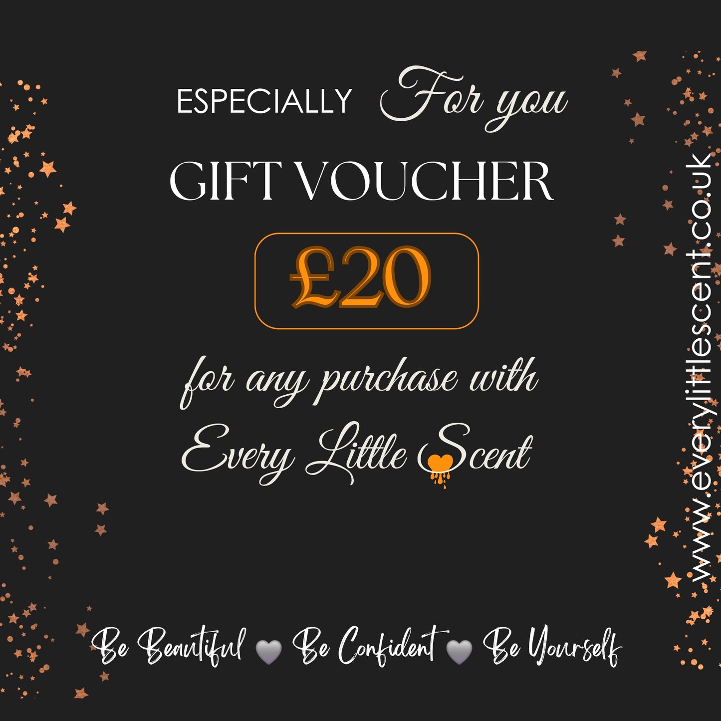 Every Little Scent £20 gift card voucher is suitable for any gender and any occasion 
