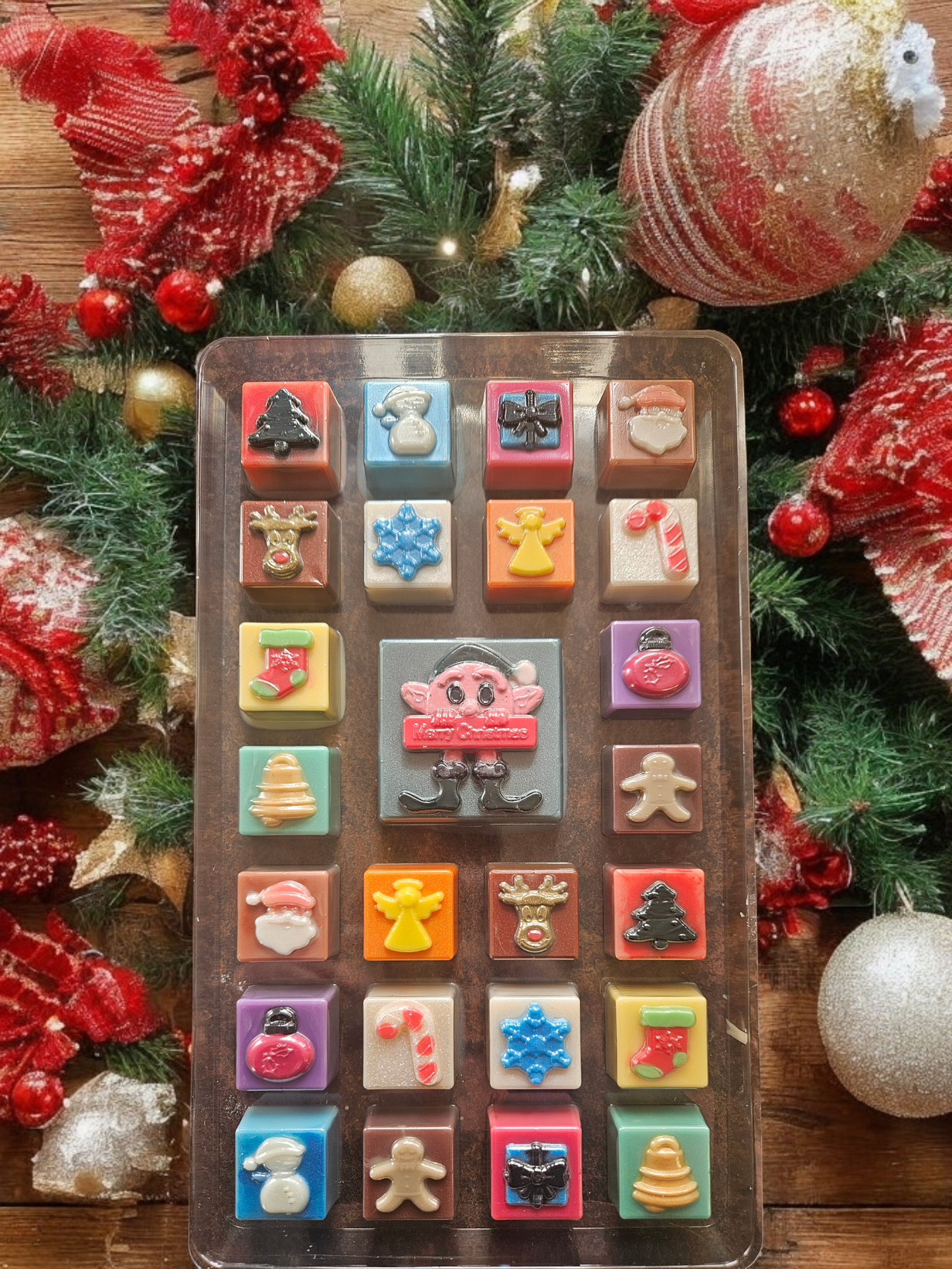 Clam shell wax melt advent calendar count down to Christmas 
