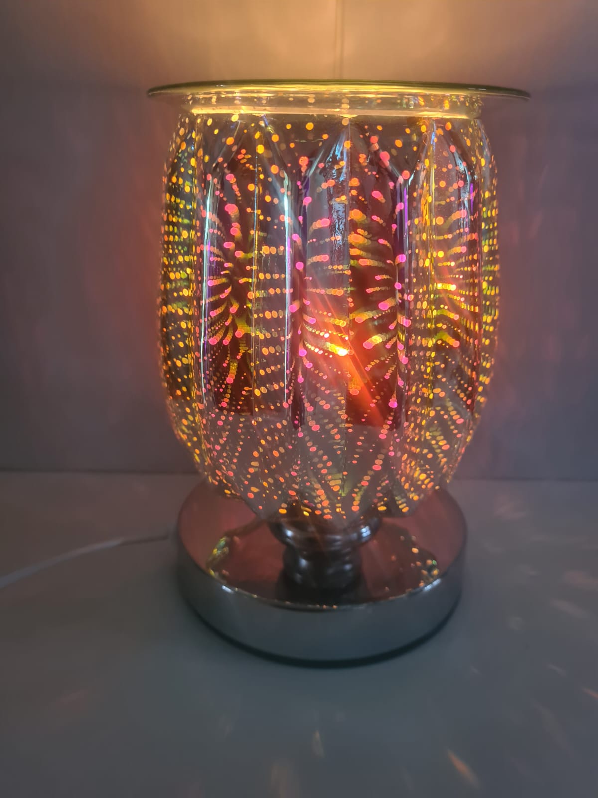 3d electric aroma lamp for wax or oil 