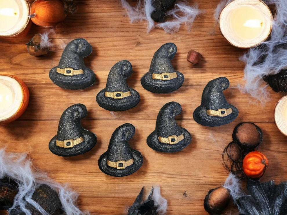 Our cute little witches hat are a great starter bath bomb 