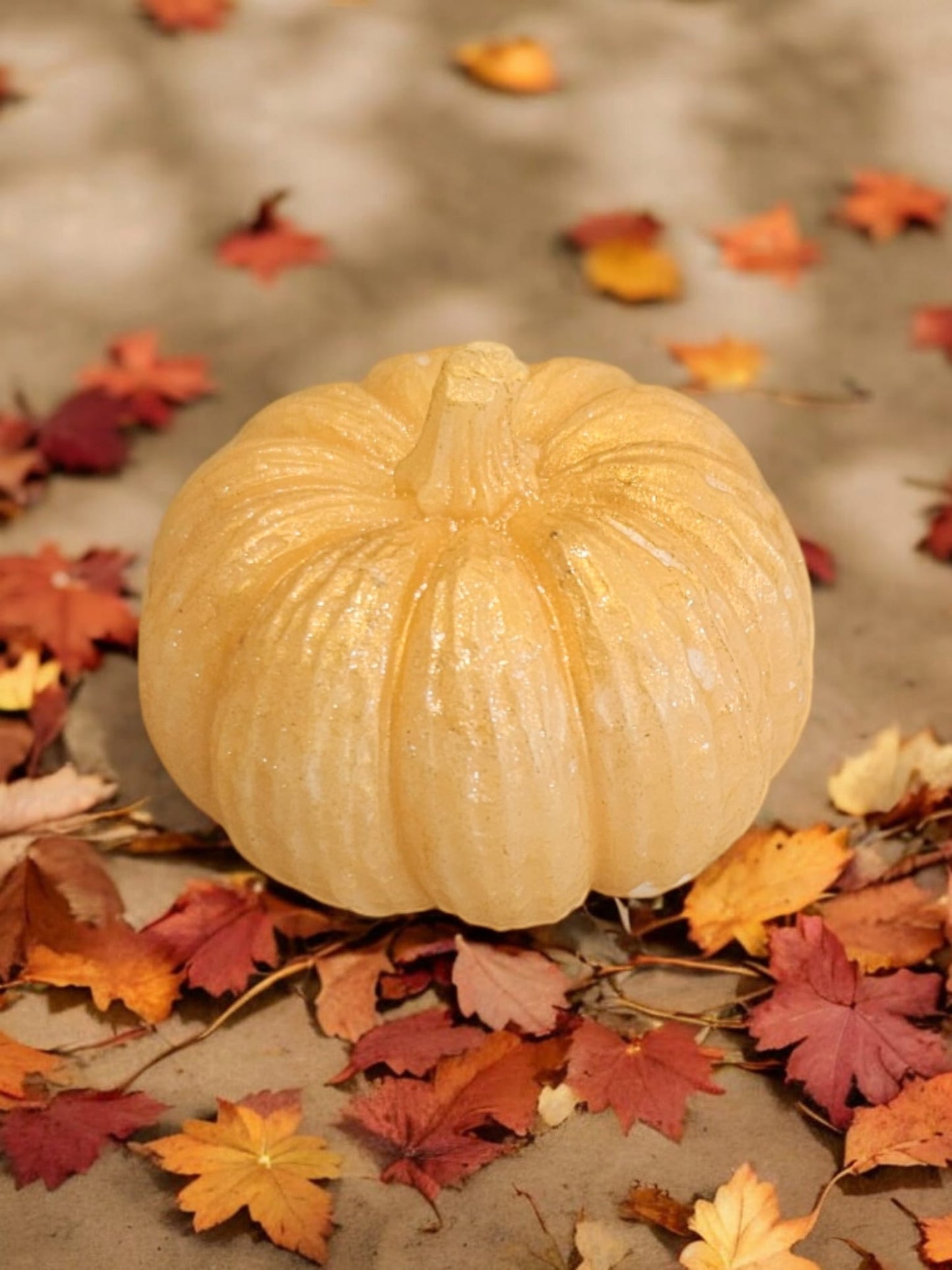 Orange pumpkin wax melt