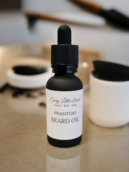 Phantom fragranced beard oil 30ml glass bottle with pipette £6.49