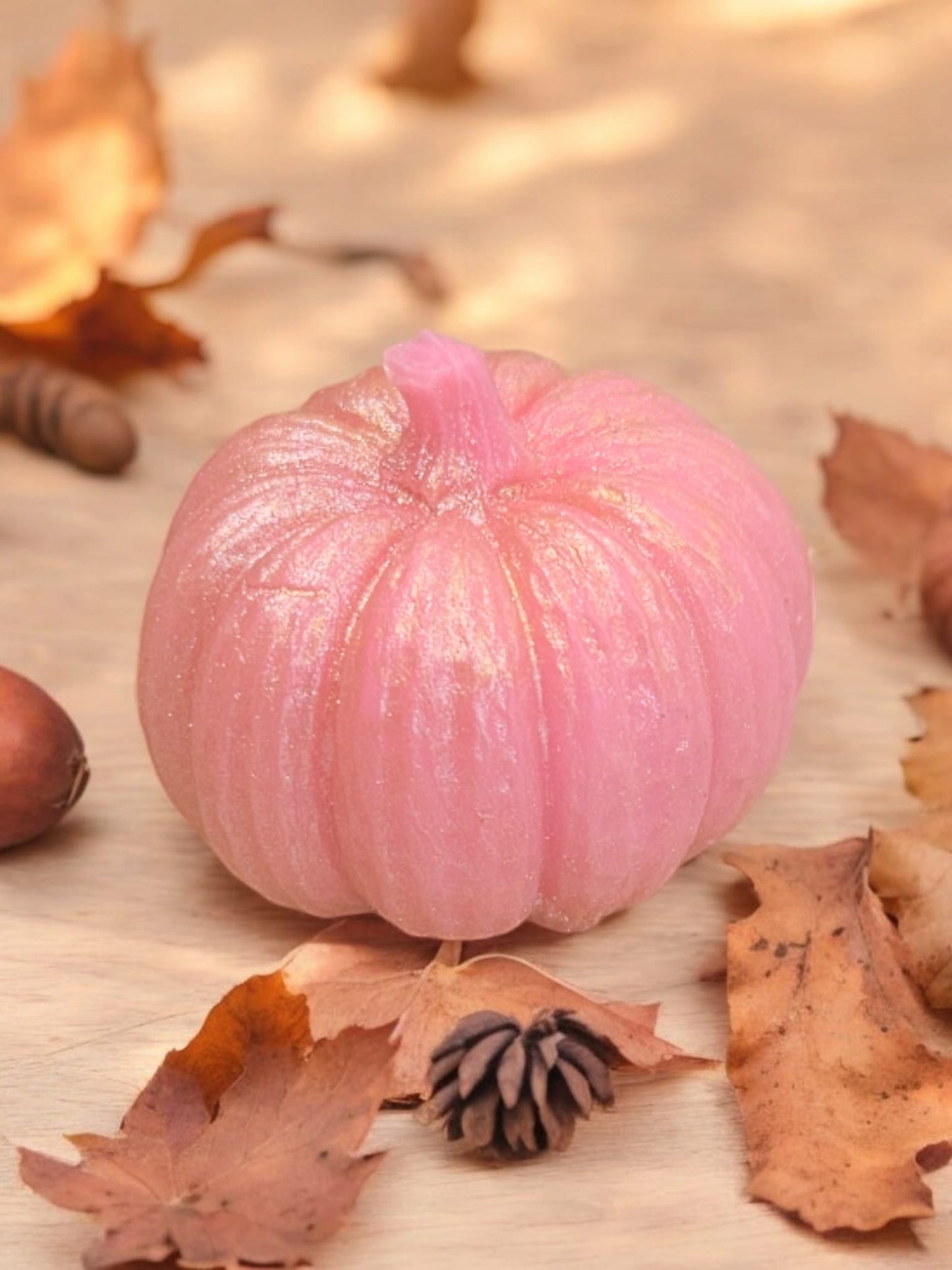 Pink pumpkin wax melt