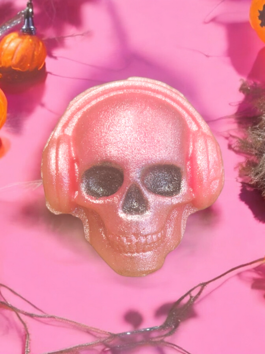 Pink shaped skull Wax melt