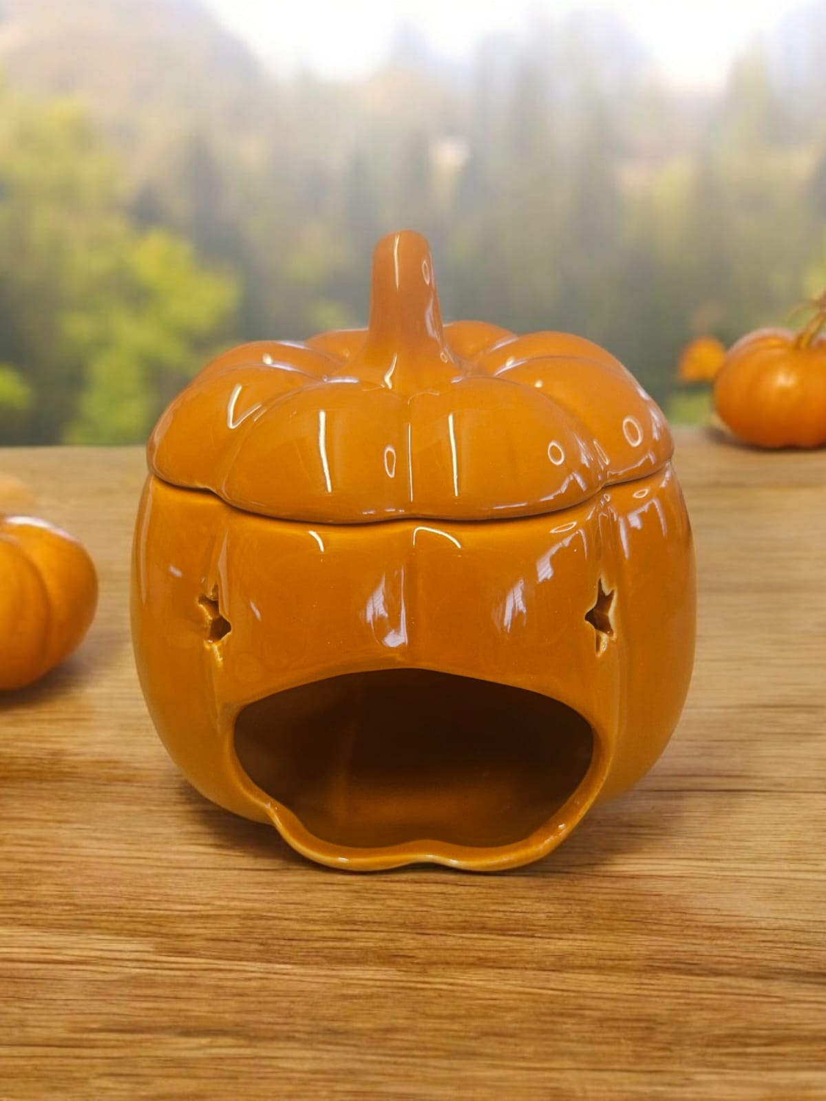 Halloween and Autumn themed pumpkin wax melter /oil burner 